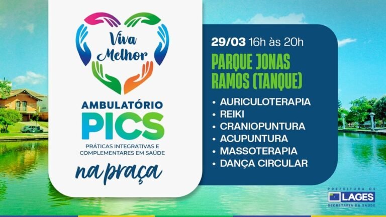 Evento “PICS na Praça” oferece práticas integrativas gratuitas neste domingo em Lages