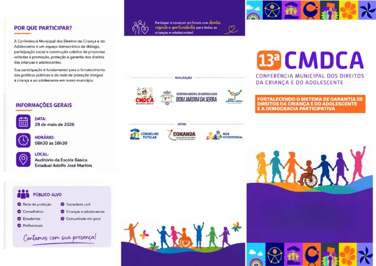 Bom Jardim da Serra promove conferência sobre direitos da criança e do adolescente