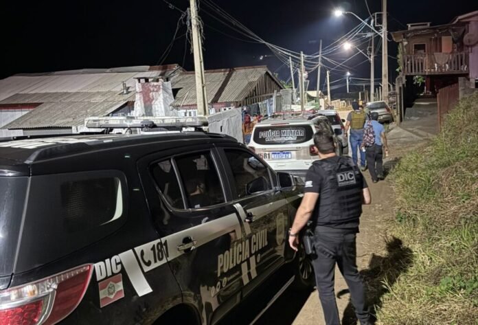 operação contra tráfico em Curitibanos