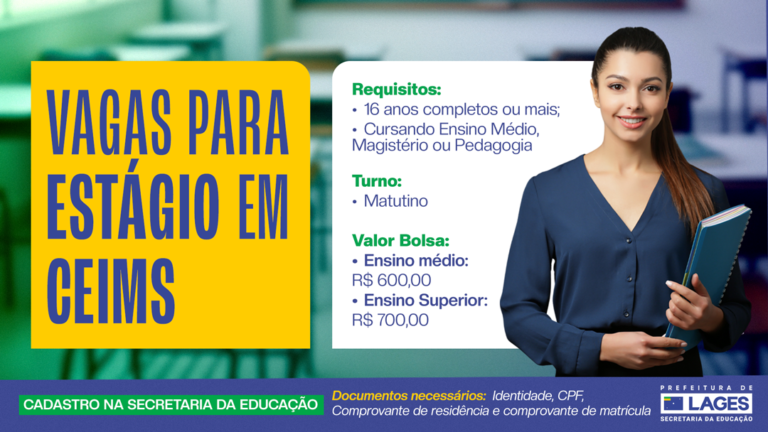Vagas de estágio em Lages